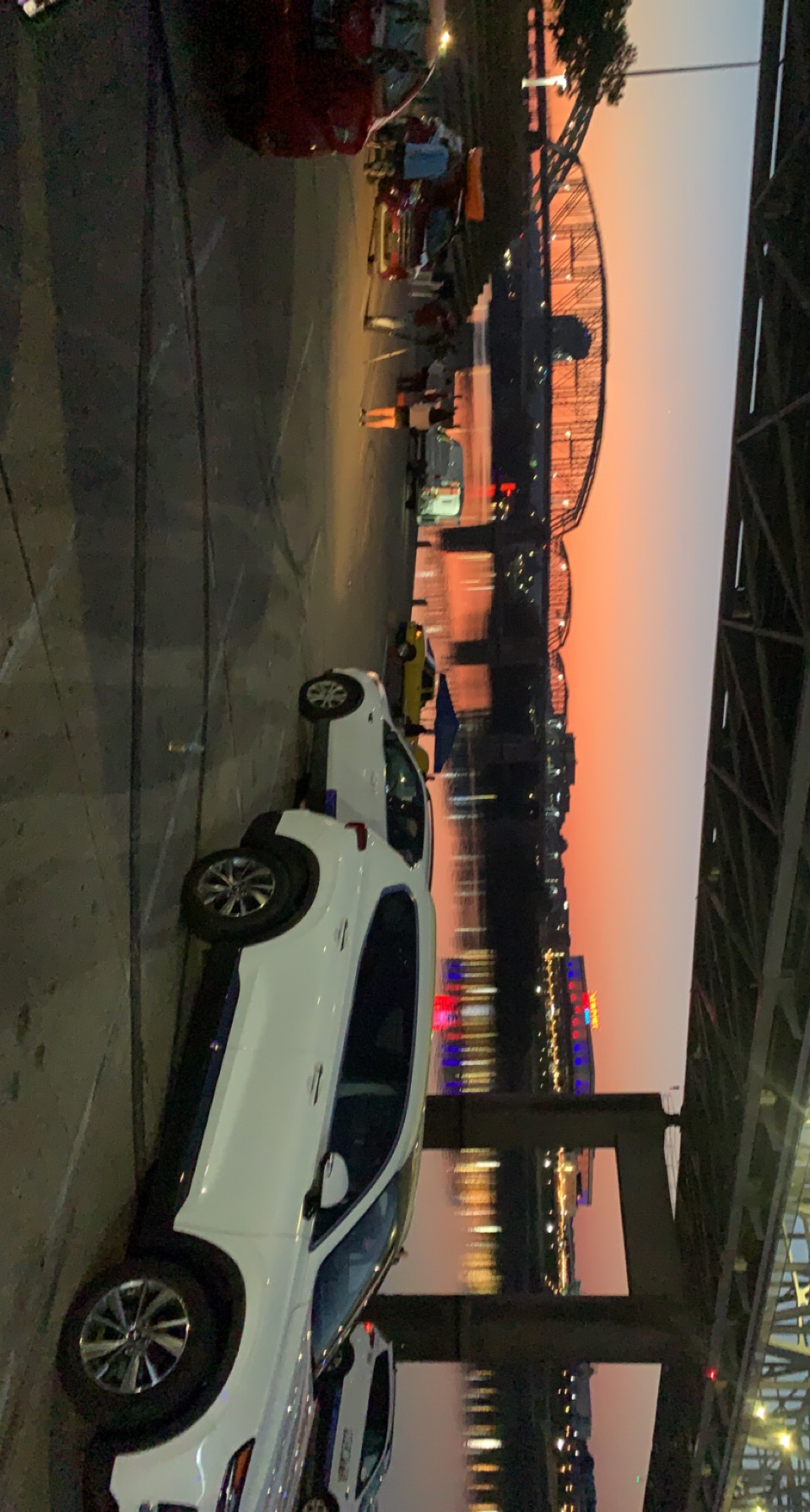 Sunrise at the finish line