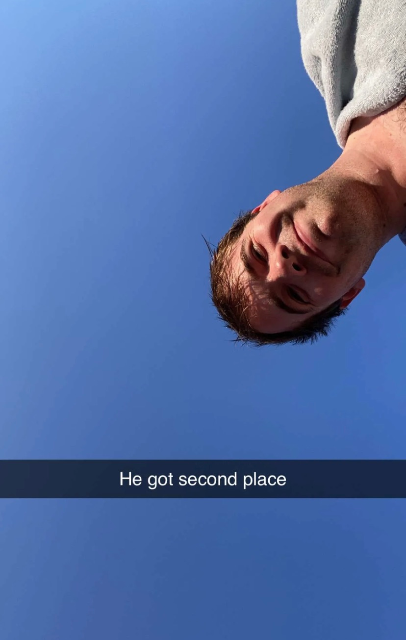 Just finished the swim